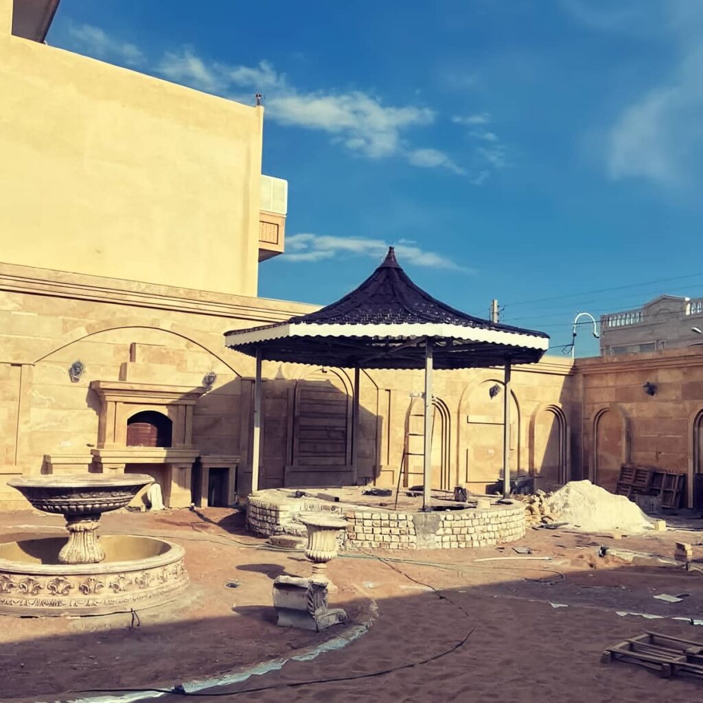 پوشش پارکینگ در مشهد روی زیرسازی فلزی
