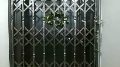 14 مدل حفاظ آکاردئونی ورودی مجتمع در مشهد