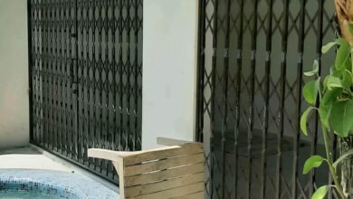 13 طرح درب آکاردئونی برای واحد اداری در مشهد
