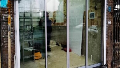 13 مدل درب اتوماتیک شیشه ای لولایی سنسوردار در مشهد