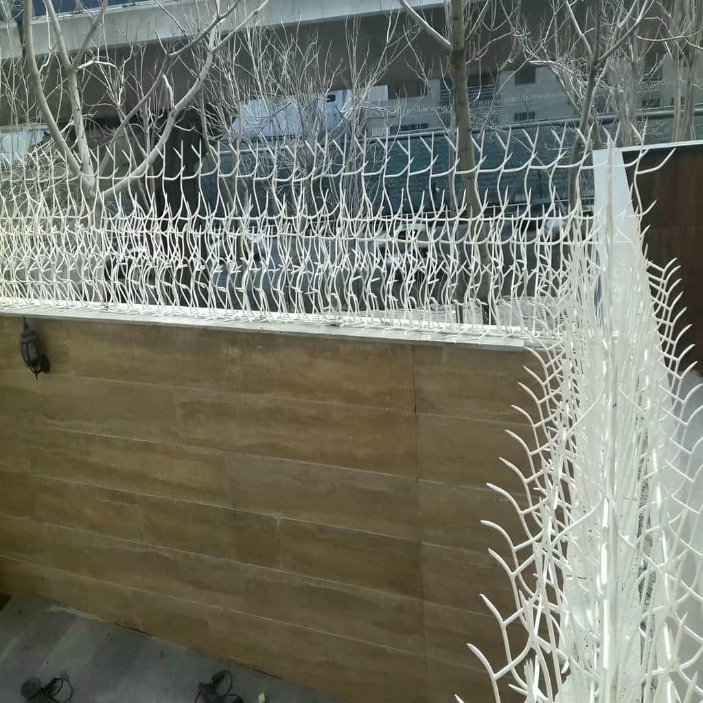 نرده حفاظ دیوار باغ برای ضلع اصلی محوطه در مشهد