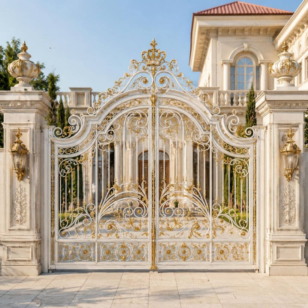 اجرای درب حیاط نمای آجری با پوشیدگی مناسب در مشهد