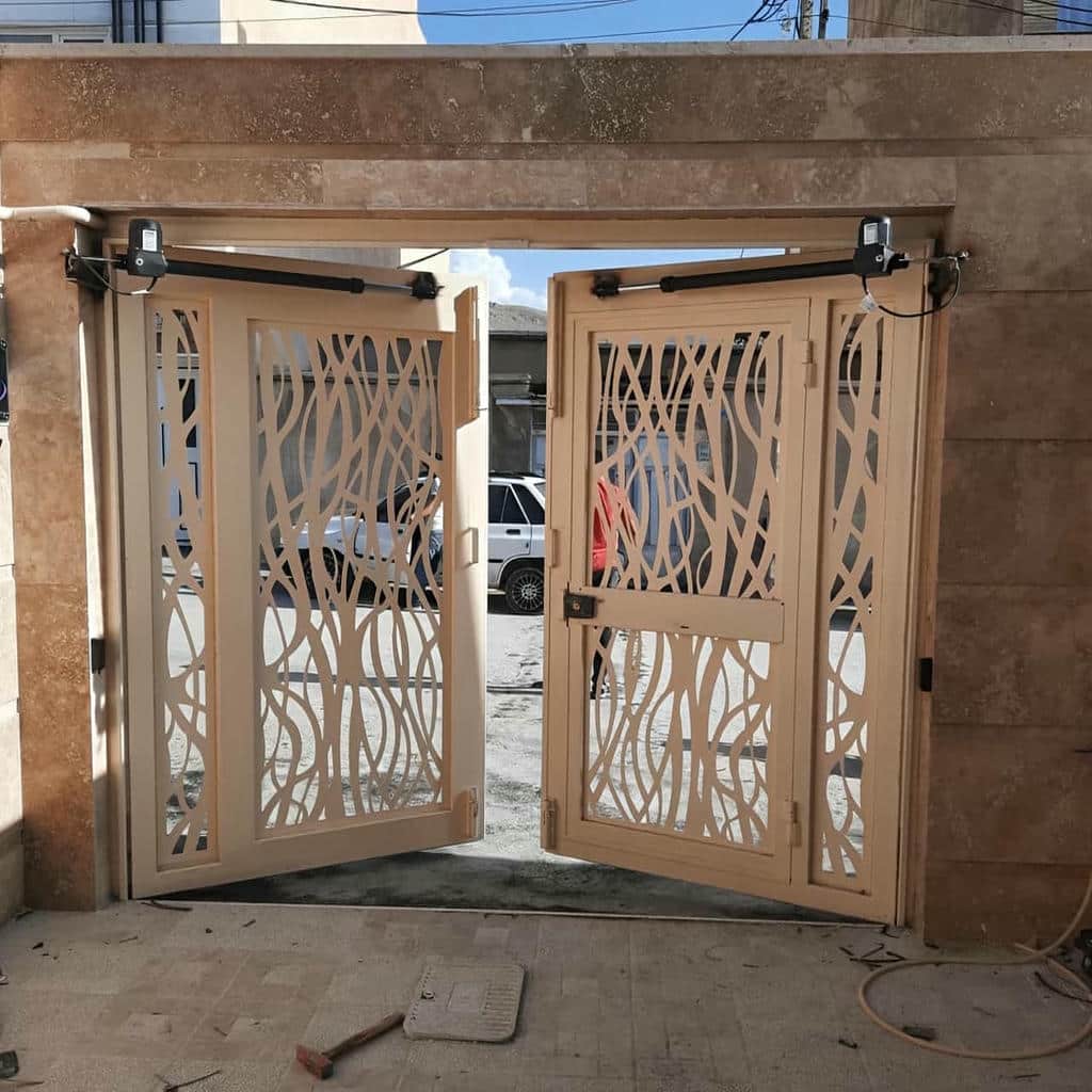 خرید درب اتوماتیک پارکینگ بازویی دو لنگه در مشهد