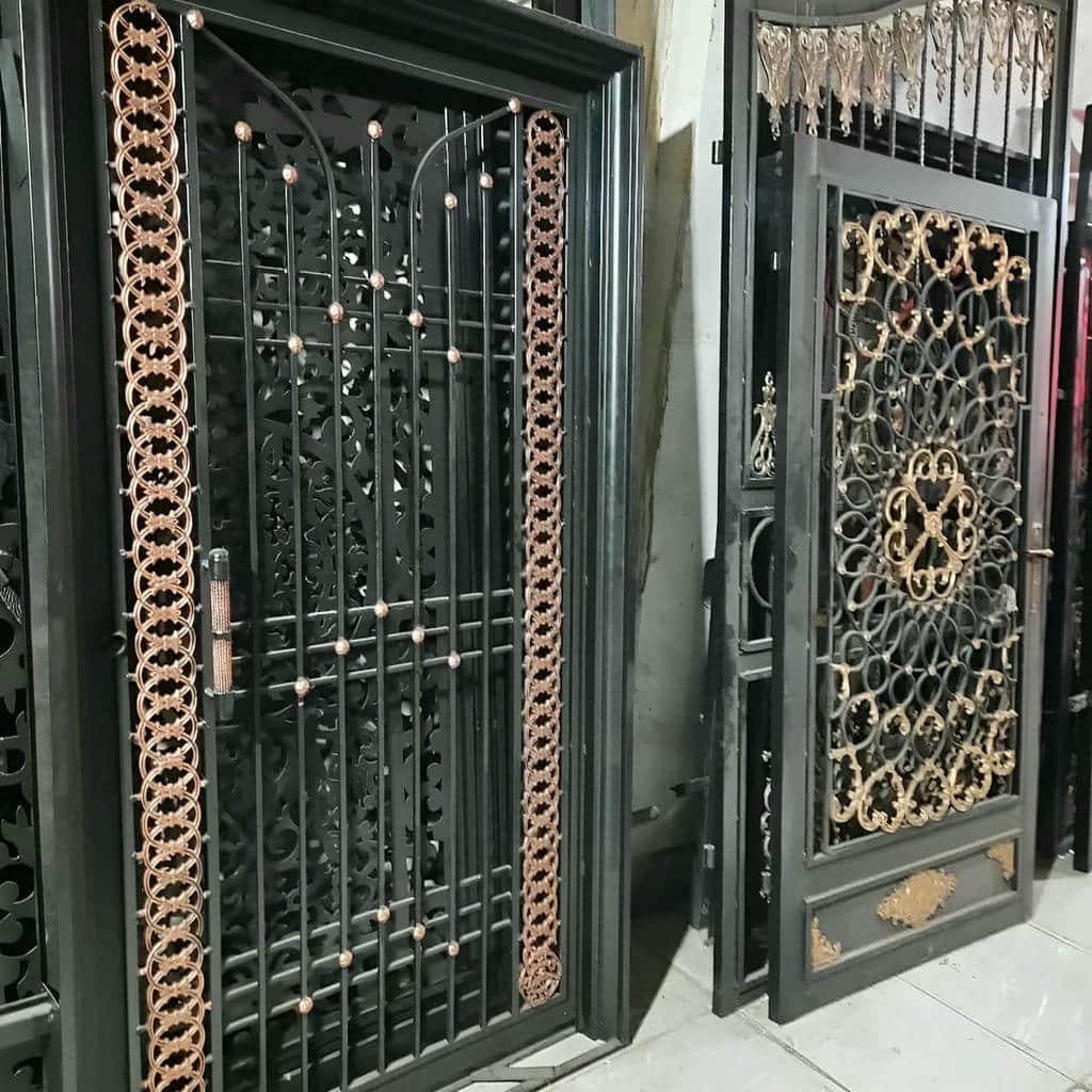 خرید درب ویلایی فلزی ورودی باغ مدرن در مشهد خرید درب ویلایی فلزی ورودی باغ مدرن در مشهد