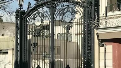 10 مدل درب پارکینگ مینیمال خطی در مشهد