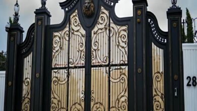10 مدل درب حیاط CNC پنل مشبک در مشهد