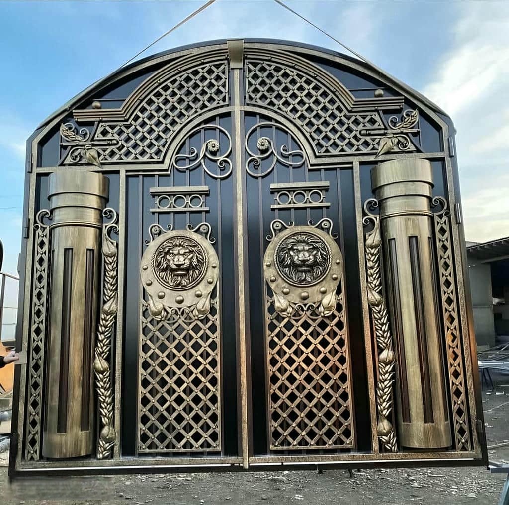درب فلزی برش لیزری ورودی با طرح مینیمال در مشهد درب فلزی برش لیزری ورودی با طرح مینیمال در مشهد