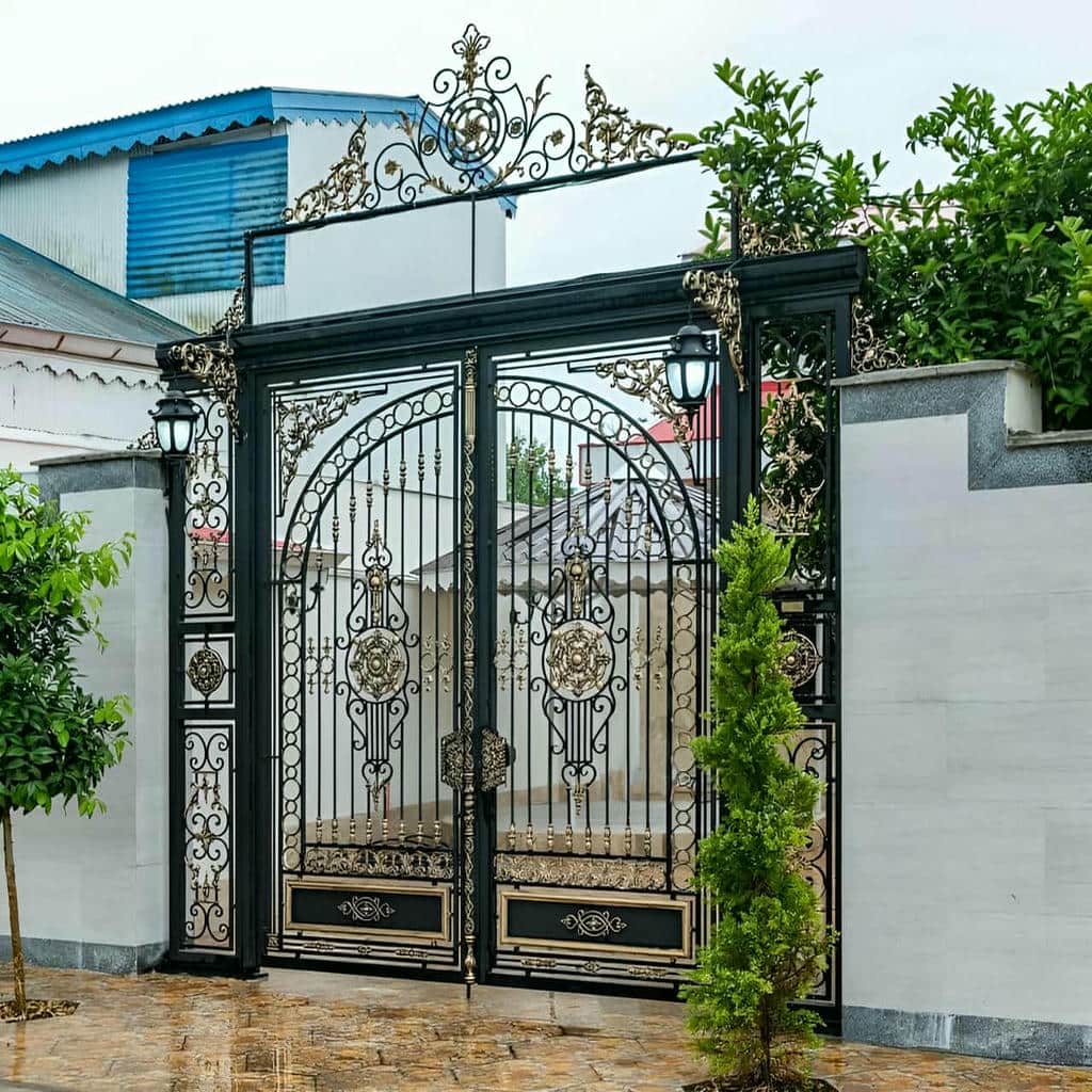 ساخت درب پارکینگ برش لیزری طرح هندسی با فریم مقاوم در مشهد ساخت درب پارکینگ برش لیزری طرح هندسی با فریم مقاوم در مشهد