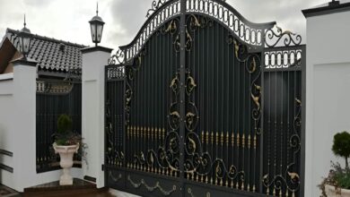 11 مدل درب فلزی باغ دو لنگه در مشهد