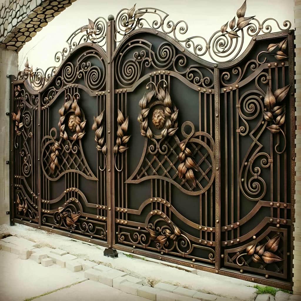 تولید درب ویلایی ریلی محوطه باغ مشبک در مشهد