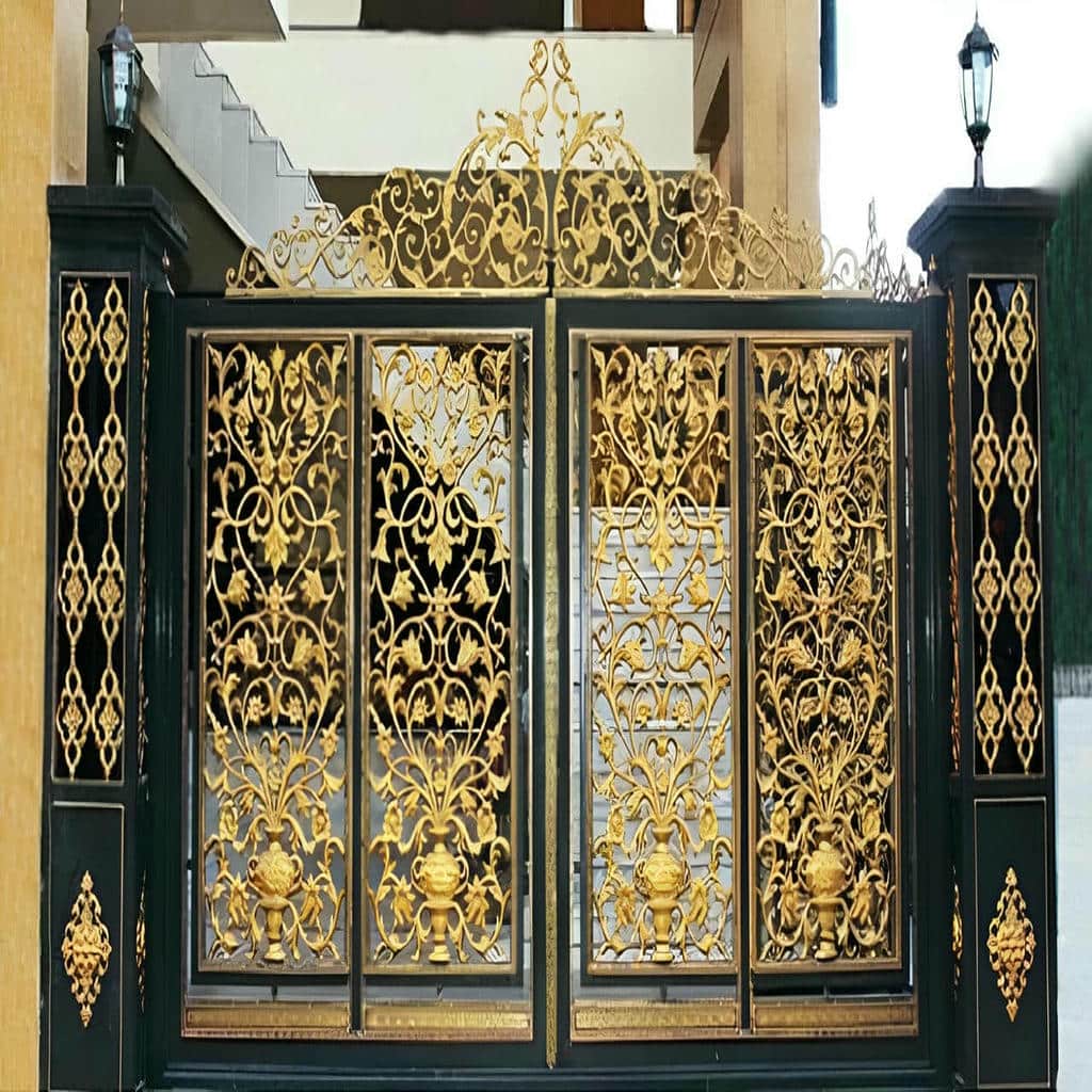 12 مدل درب فلزی CNC حیاط در مشهد