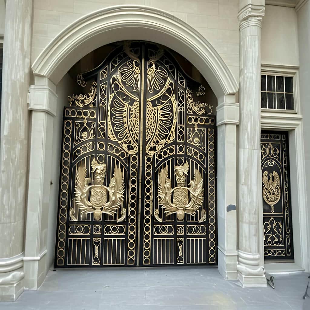 تولید درب حیاط ورق پانچ با طرح مدرن در مشهد
