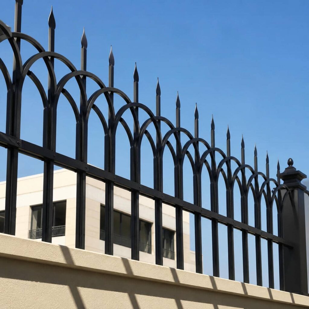 خرید حفاظ دیوار ویلایی مدرن طرح نیزه متناسب با ویلا در مشهد