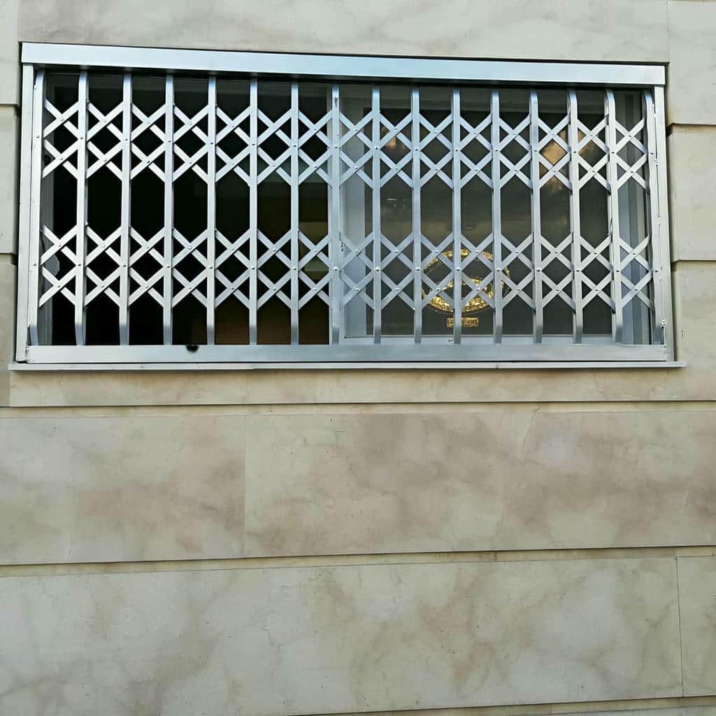 مدل تک لنگه حفاظ پنجره ریلی بازشو برای ساختمان در مشهد