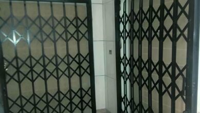 حفاظ جمع شونده مشکی نصب شده در مشهد