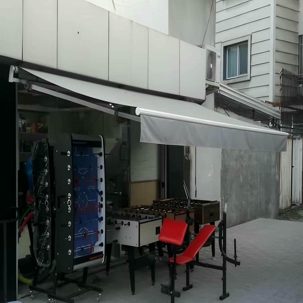 سایبان فول باکس سفید برای تراس مشهد