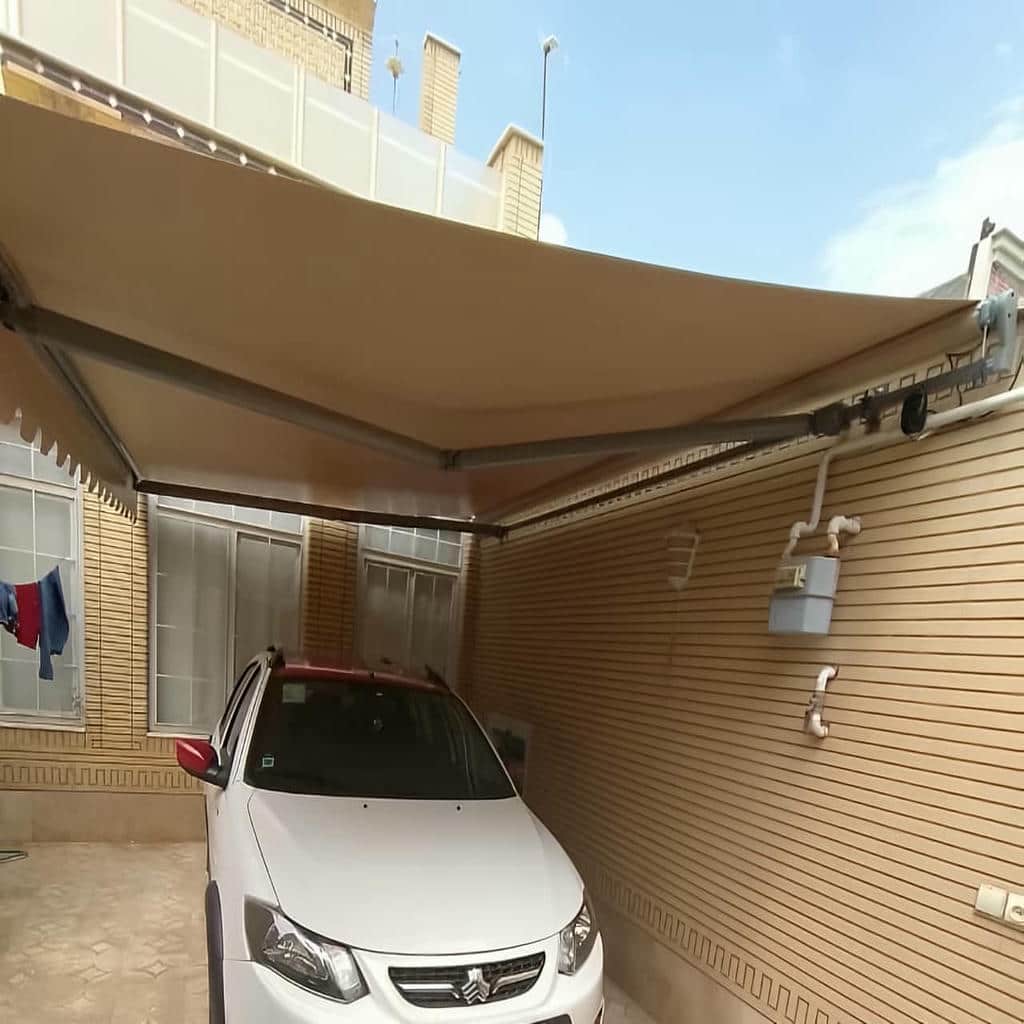 سایبان برقی جمع شونده برای تراس مشهد سایبان برقی جمع شونده برای تراس مشهد