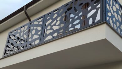 هندریل راه پله مشهد با پایه فلزی ساده