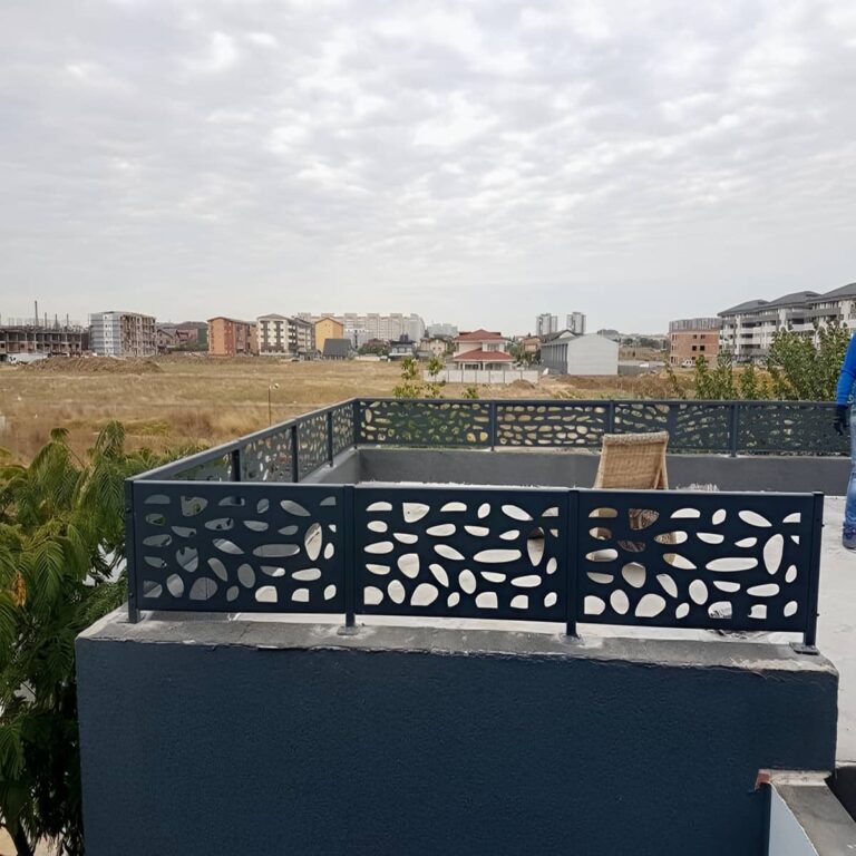 نرده پله فلزی فضای باز در مشهد