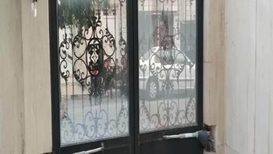 جک درب پارکینگ کم صدا روی ورودی مشهد