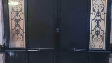 جک درب پارکینگ بازویی نصب شده در مشهد
