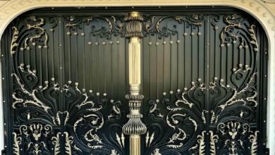 درب آپارتمان سفارشی مشهد با دهانه عریض